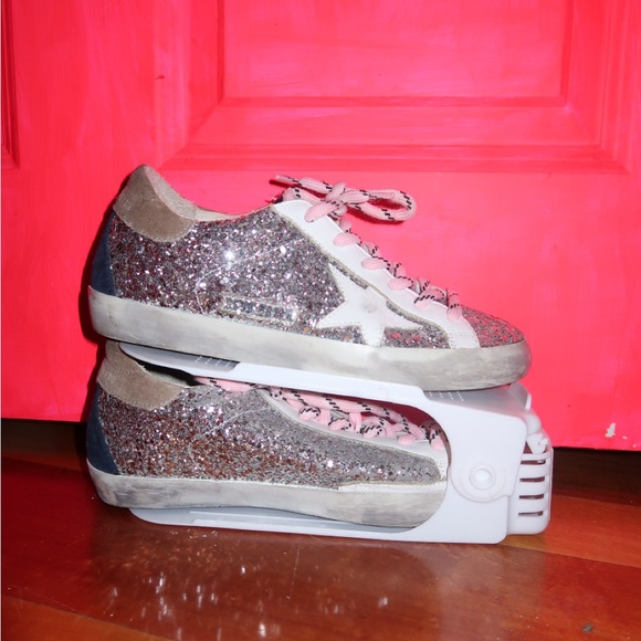 golden goose superstar sneaker SIZE 38 EU - silver glitter - Picture 15 of 16